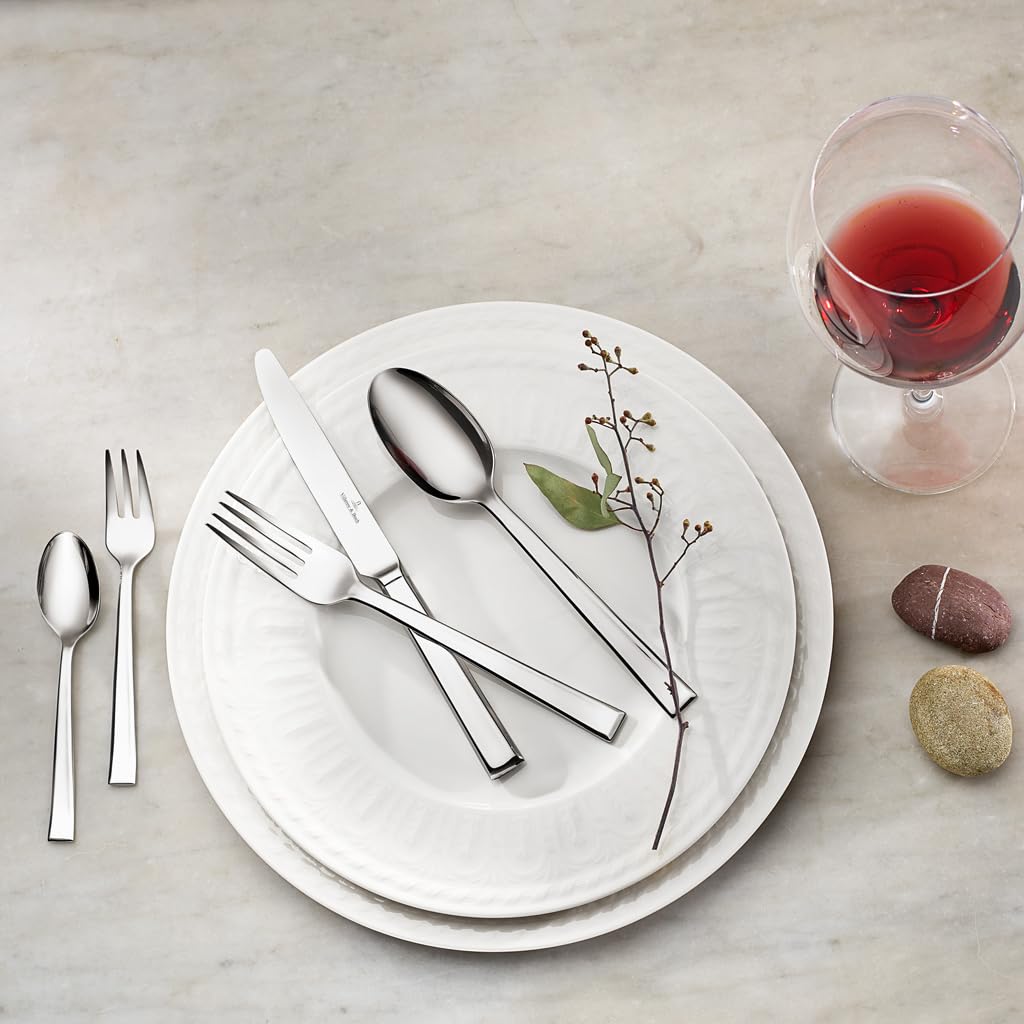 Villeroy & Boch - Set de cubertería Victor | Set de cubertería para hasta 6 personas, 30 piezas, acero inoxidable, para uso diario, apto para lavavajillas
