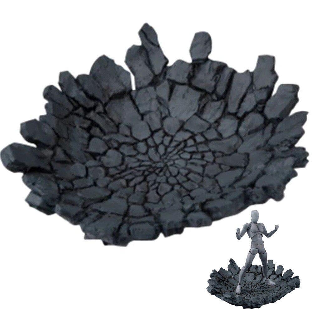 Sanfly Black Explode Effect Ground Platform Impact Ground Effect Prop For Gundam Or General Scale Model Action Figures Model Accessories