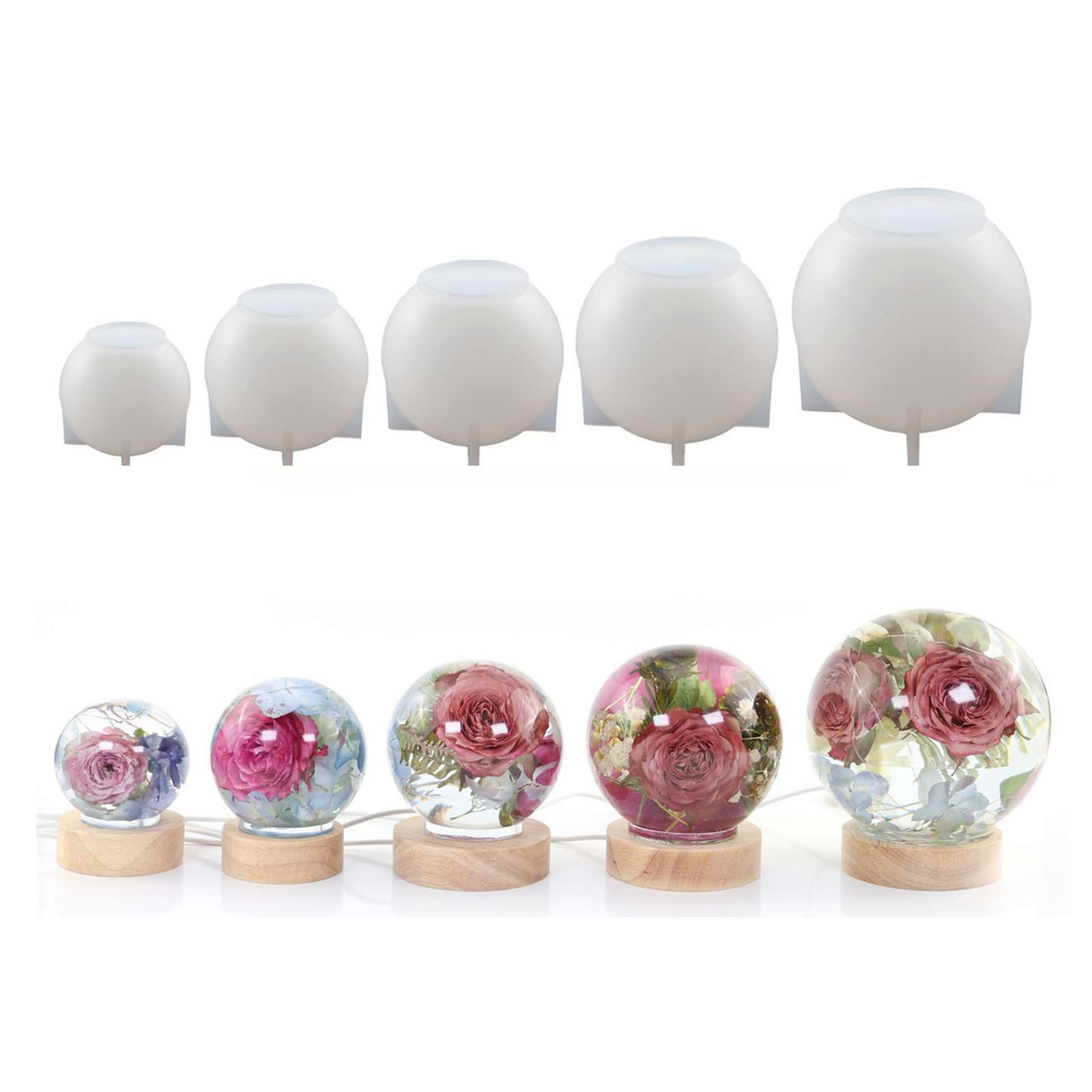Silikon Kristallkugelform Runde Kugelform Handwerk Ornamente Silikonform Für Epoxidharz Projekte