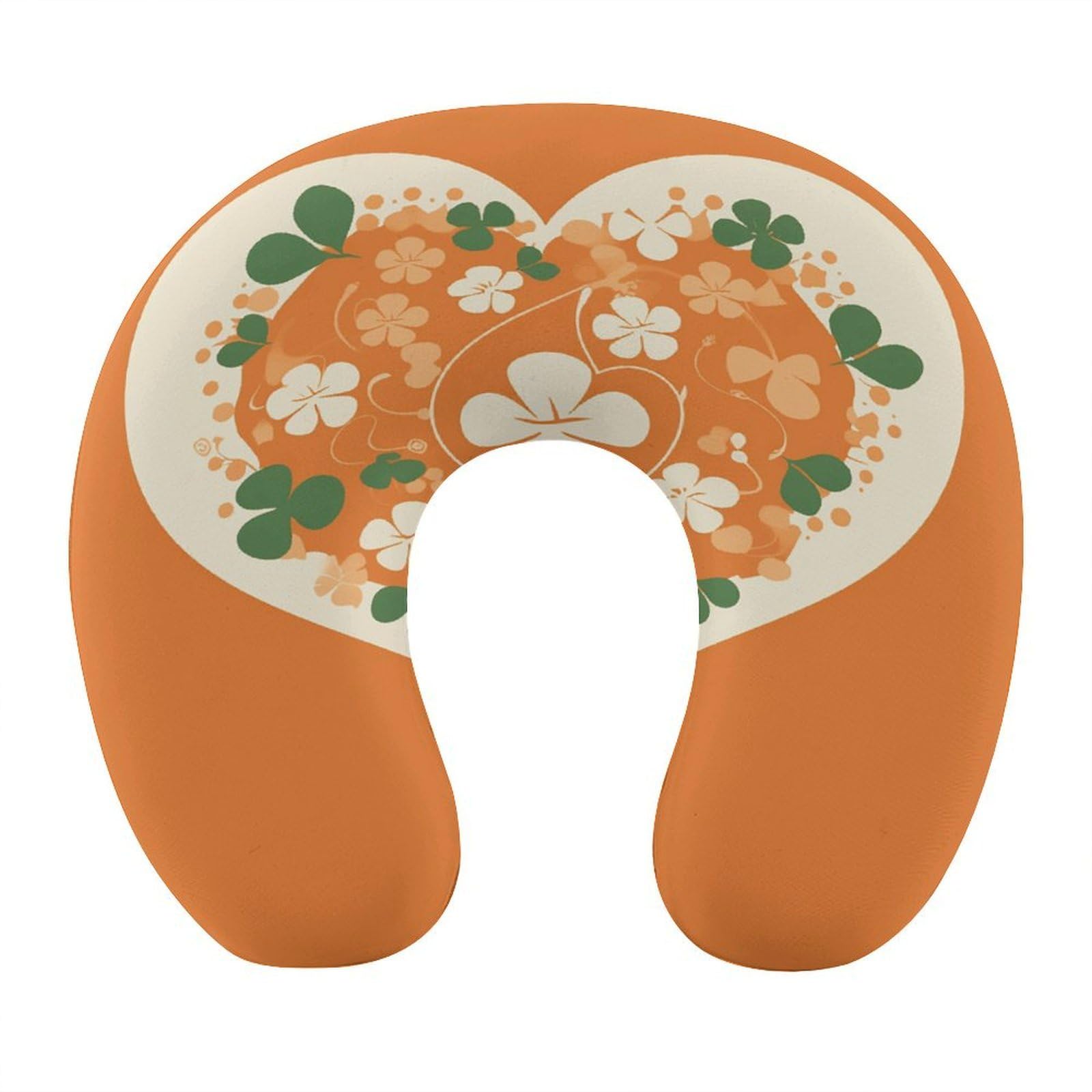 Btcowzrv Style Heart Shape On Background U Shaped Neck Pillow Travel Pillows