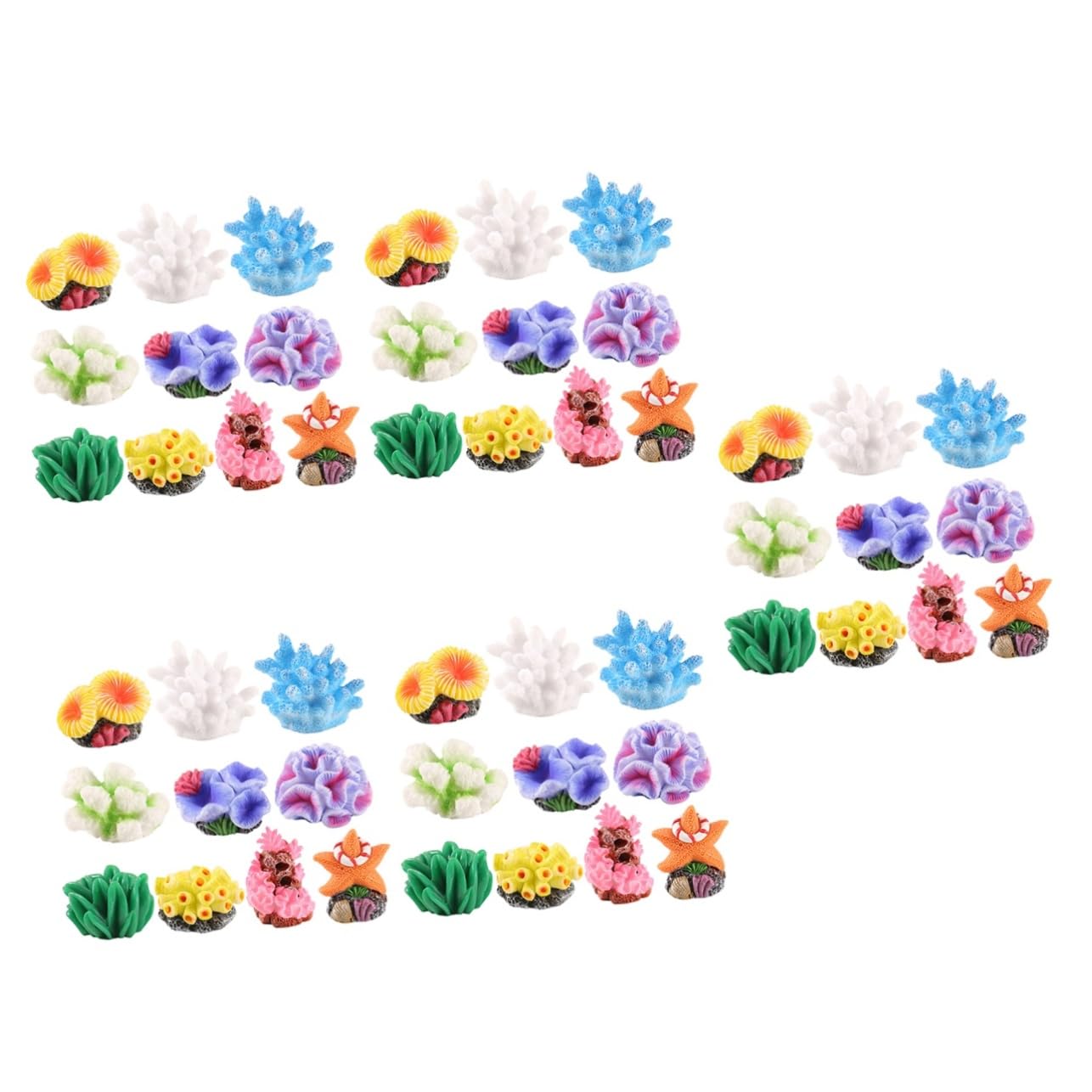 Toyvian 5 Ensembles Décoration Aquarium de Figurines de Accessoires Miniatures pour Colorés