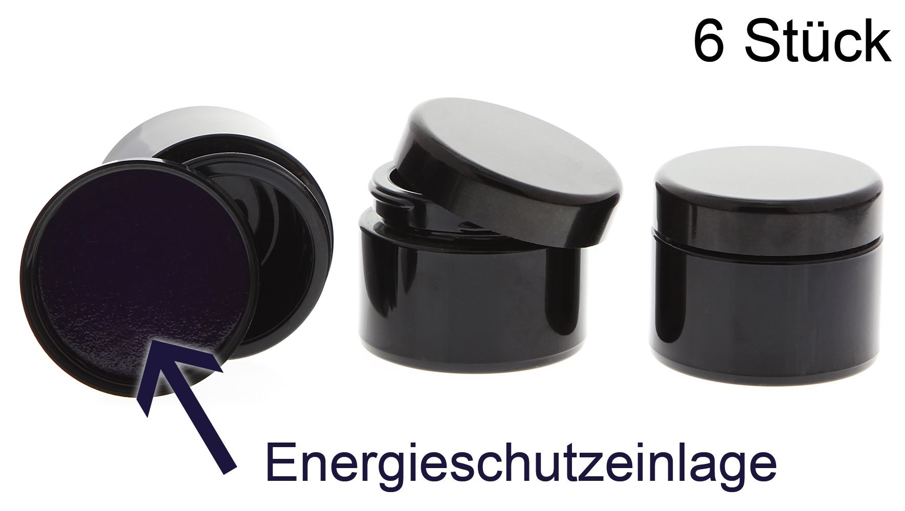 Kosmetex Glastiegel Mit Deckel – 30 Ml, 3 Stück, Klar, Für Cremes, Salben & DIY-Kosmetik