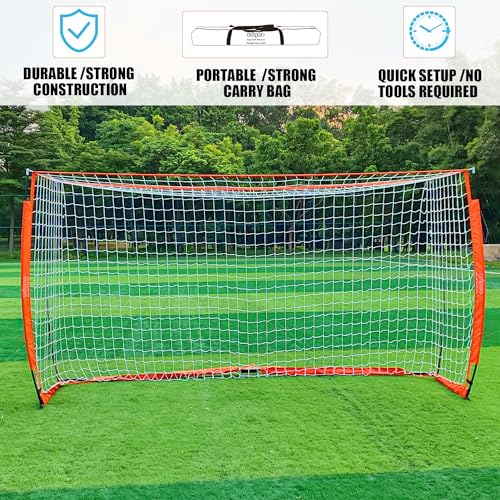 image for YDDS Soccer Goals for Backyard 12x6ft Large Instant Collapsible Soccer