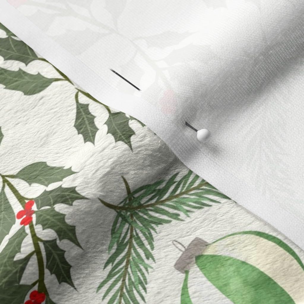 Spoonflower Fabric - French Bulldogs Holiday Christmas Festive Seasonal Dog Lover Frenchie Printed on Minky Fabric by The Yard - Sewing Baby Blankets Quilt Backing Plush