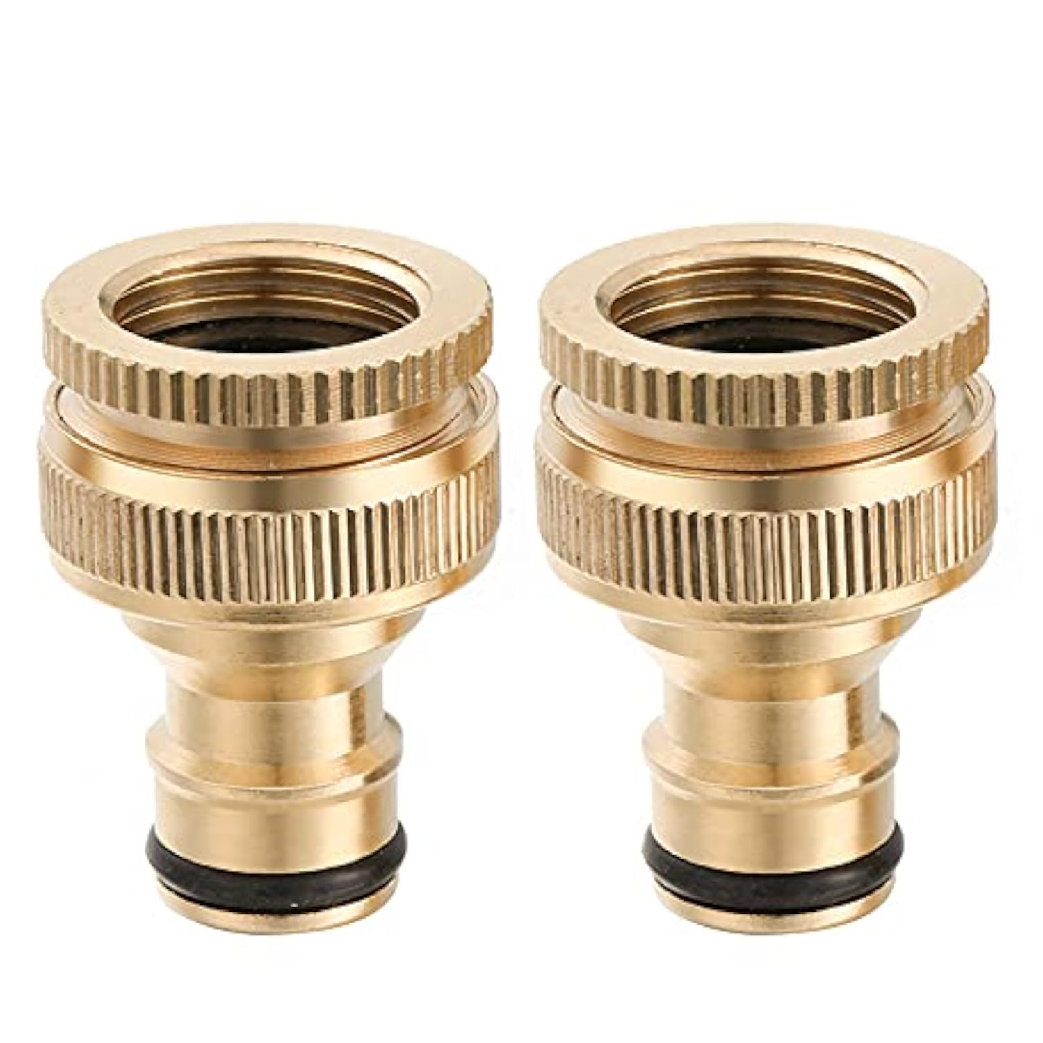 Confezione Da 2 Connettori Per Tubo Da Giardino In Ottone Per Rubinetto Del Tubo Da Giardino Doppio Connettore Maschio In Ottone 84691689