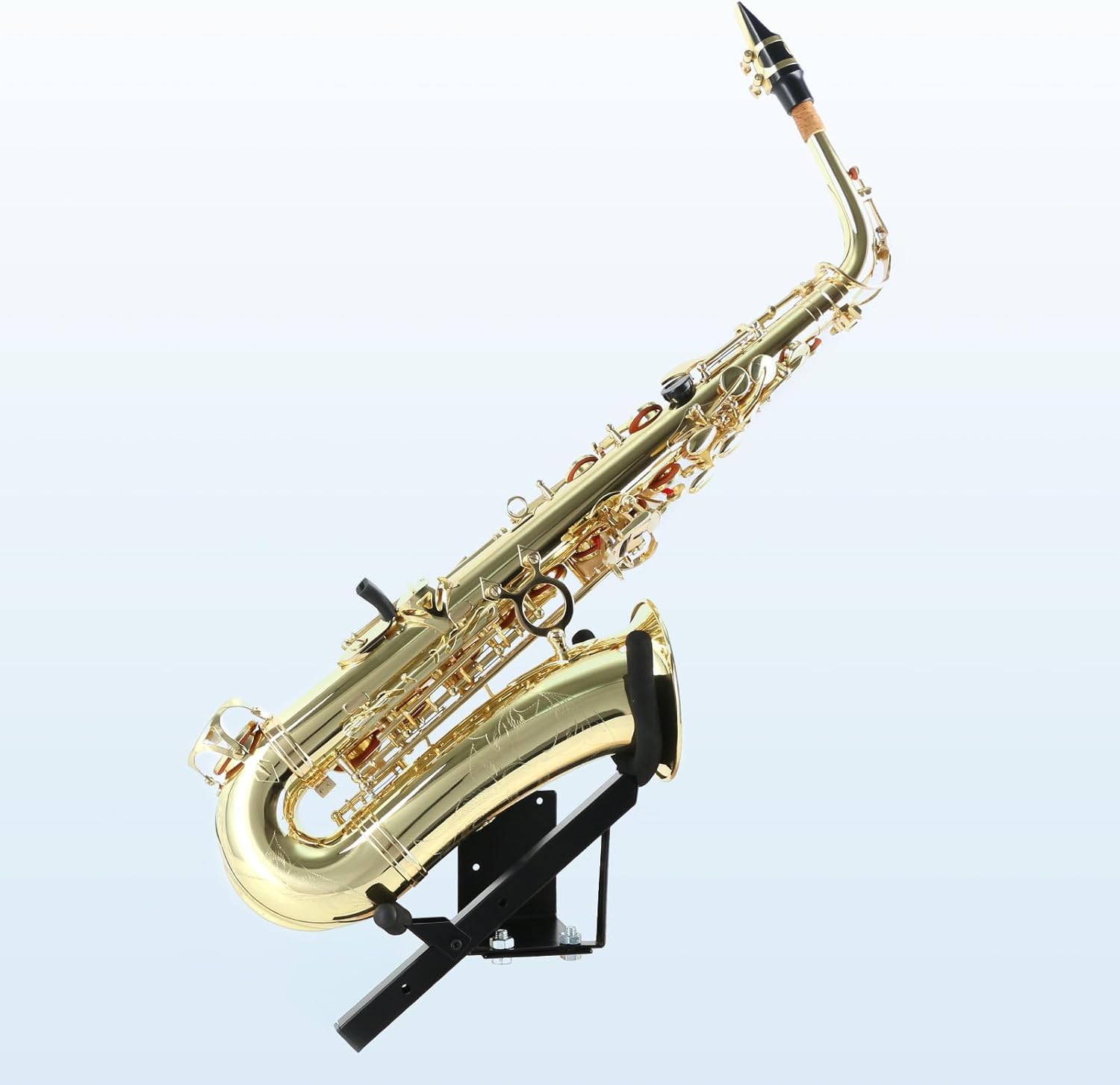 EASTROCK Alto&Tenor Saxophone Wall Stand Saxophone Wall Mount Saxophone Holder Rack (Saxophone Wall Stand), Black