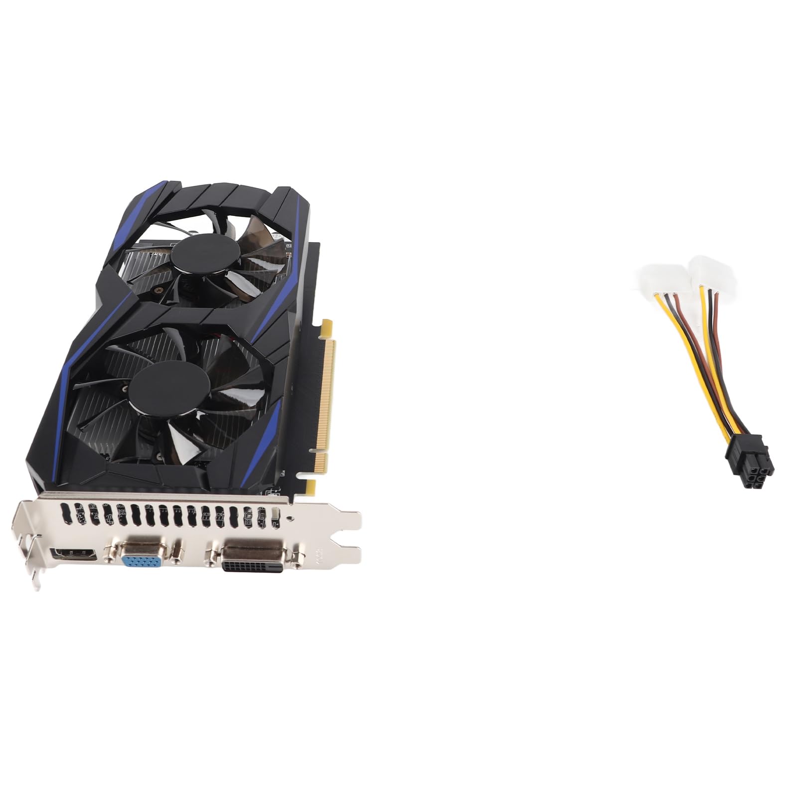 Jectse 550Ti karta graficzna, 6 GB GDDR5, 192-bitowa, komputerowa karta graficzna do gier z dwoma wentylatorami, obsługuje interfejs DirectX 11 API VGA DVI, karta wideo PCI Express2.0 (GTX550Ti