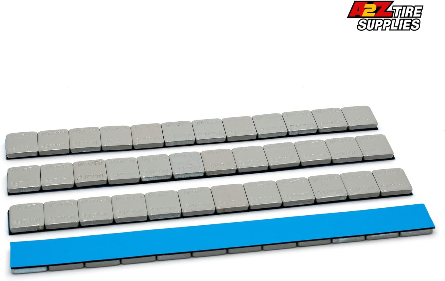 A2Z 600 Pieces Adhesive Wheel Weight, 3 oz 50 Strips .25 Each, Grey