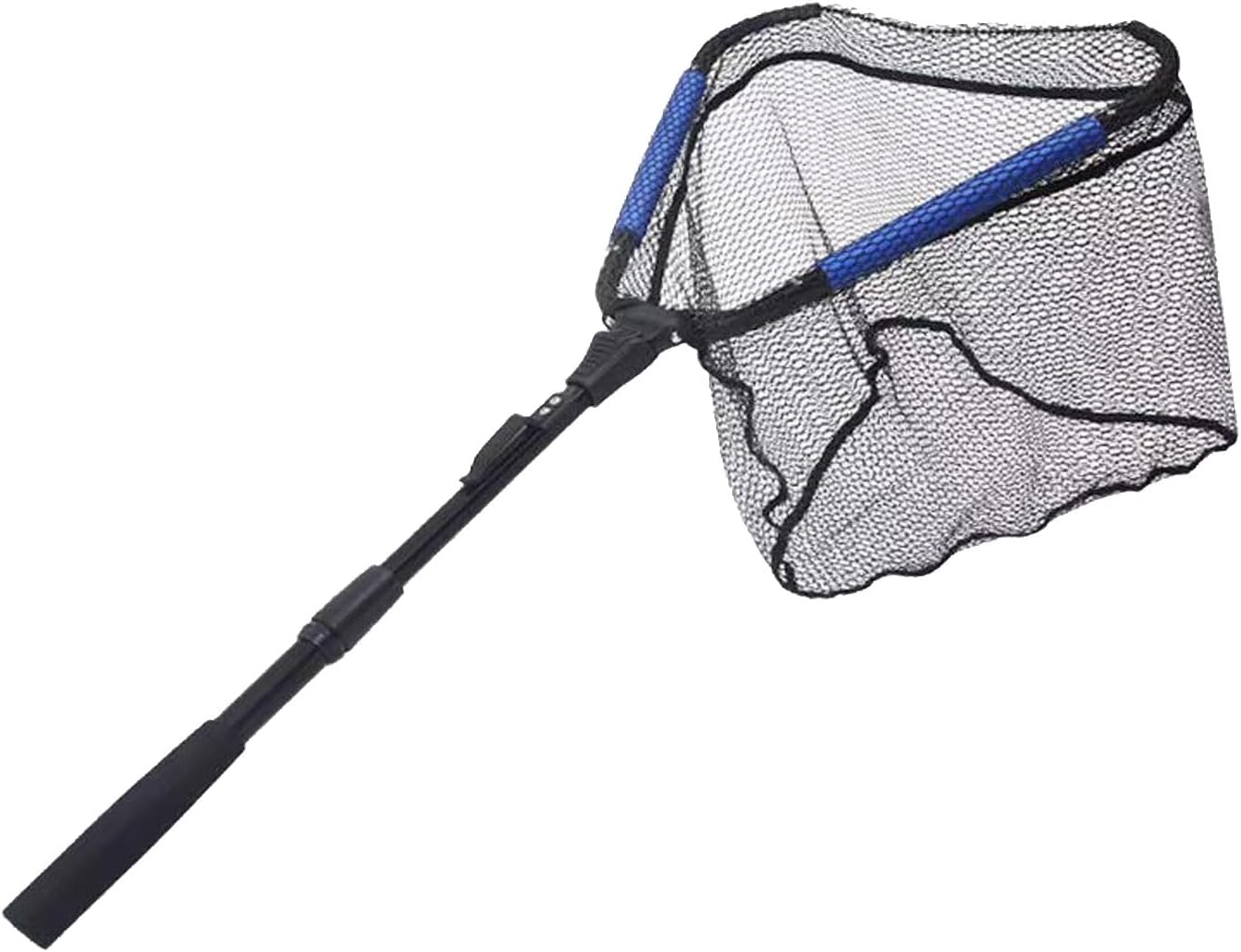Floating Fishing Net with Folding Telescopic Pole Handle : Durable Nylon Mesh, Easy Catch & Release, Ideal for Various Fish Species and Kayak Fishing