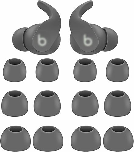 Miniatura 1 de 6 pares de almohadillas compatibles con Beats Fit Pro, gel Eartips SML 3 tamaños de repuesto flexible de goma de silicona suave compatible con Beats