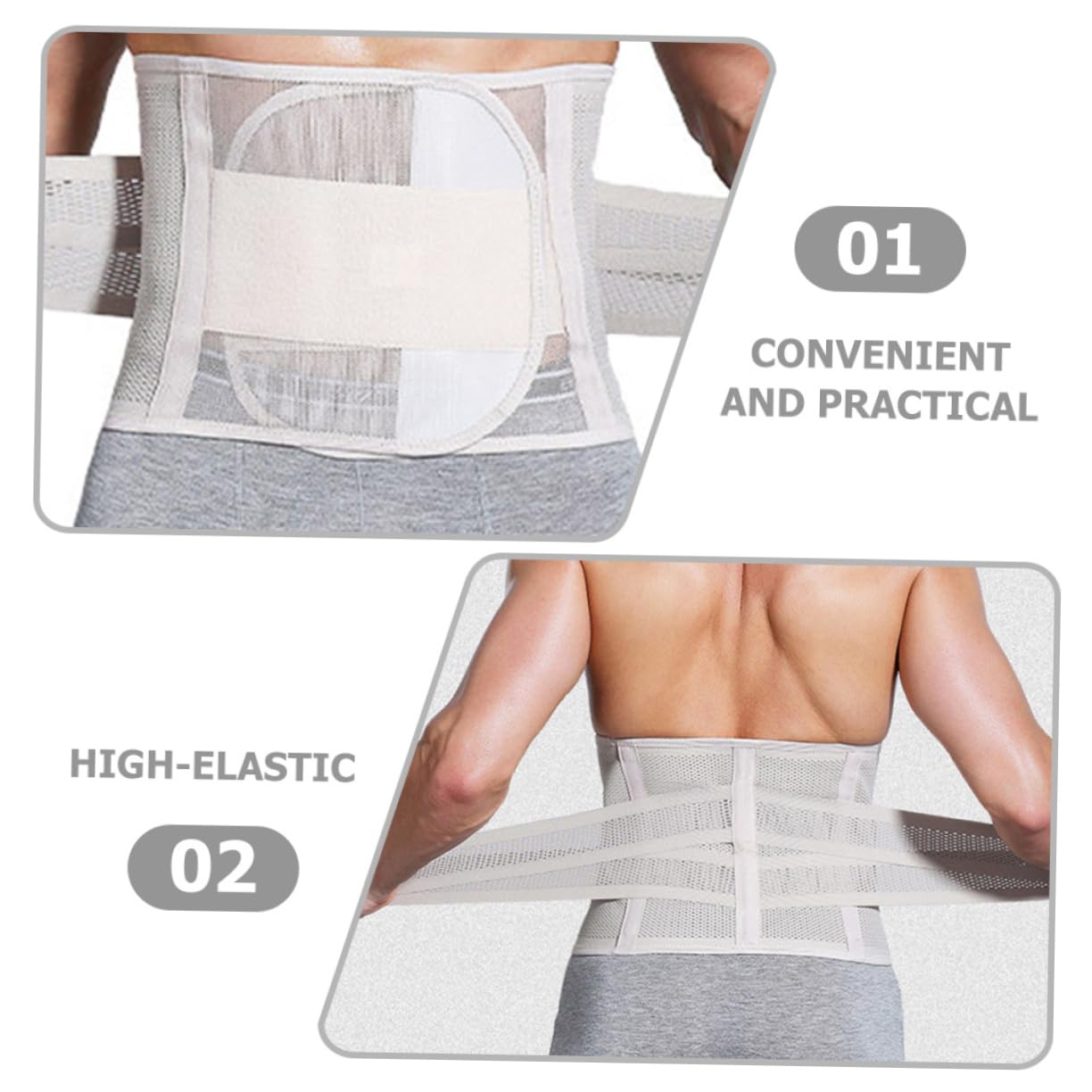 Gogogmee Men Women Slimming Waist Trimmer Belt Skin Color for Reduction and Enhanced Calorie Burning During Workouts Comfortable Lightweight Design