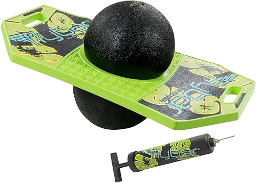 Flybar Pogo Ball para niños tabla de rebote con bomba y cubierta de agarre fuerte