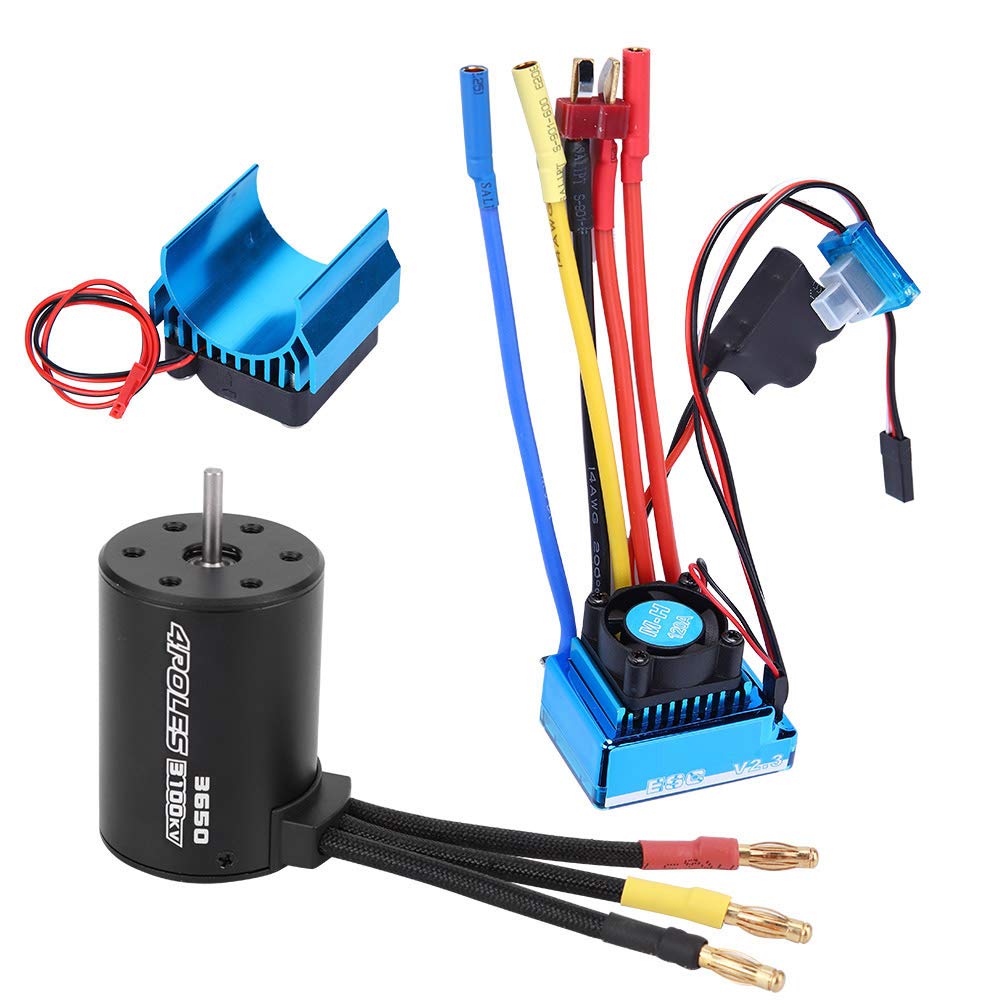 Cryfokt 3650 3100KV Brushless Motor ESC Set High Performance for 1/10 RC