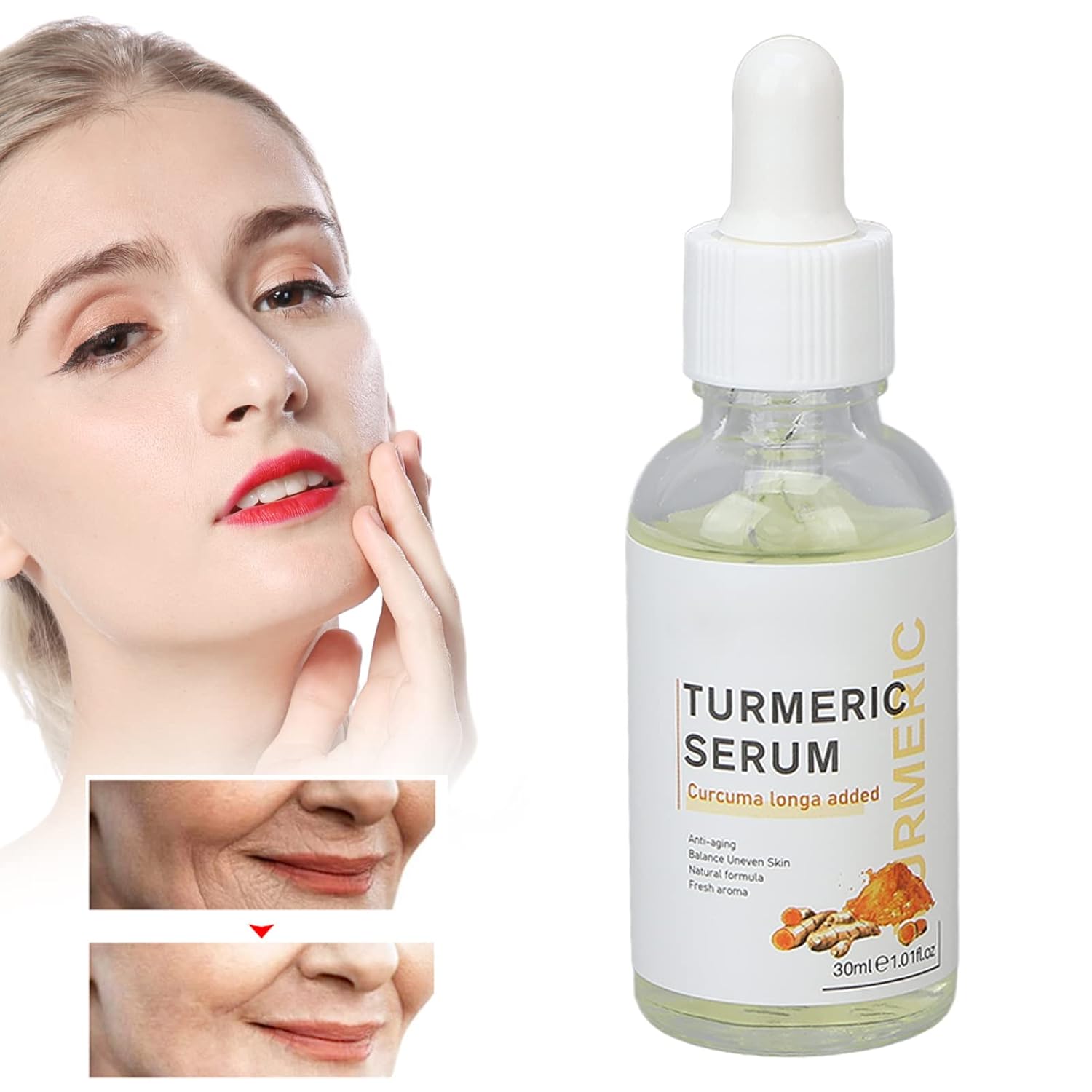 Turmeric Dark Spot Corrector Serum, Turmeric Repair Face Serum, Bright Skin Dark