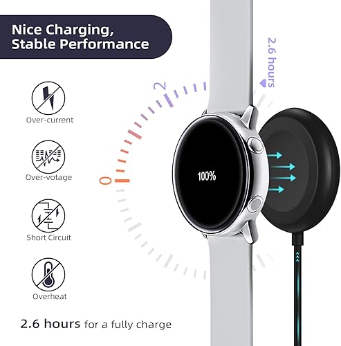 Miniatura 4 de Oriflame Cargador de reloj compatible con Samsung Galaxy Watch, base de carga portátil para Galaxy Watch 66 Classic55 Pro, Galaxy Watch 43, Galaxy