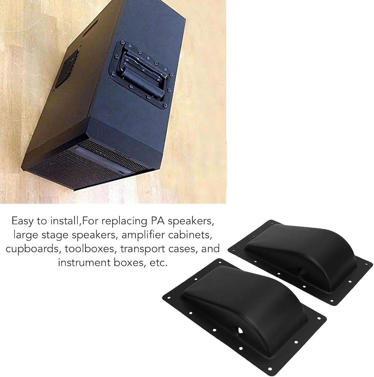 Iron Speakers Cabinet Handles Replacement Grip for Large Portable Speakers Toolboxes and Instrument Case Heavy Duty Flight Case Handle
