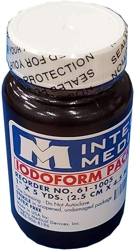 Tira de embalaje de herida llana IM con yodoformo estéril 1" x 5Yd -One- 61-1005