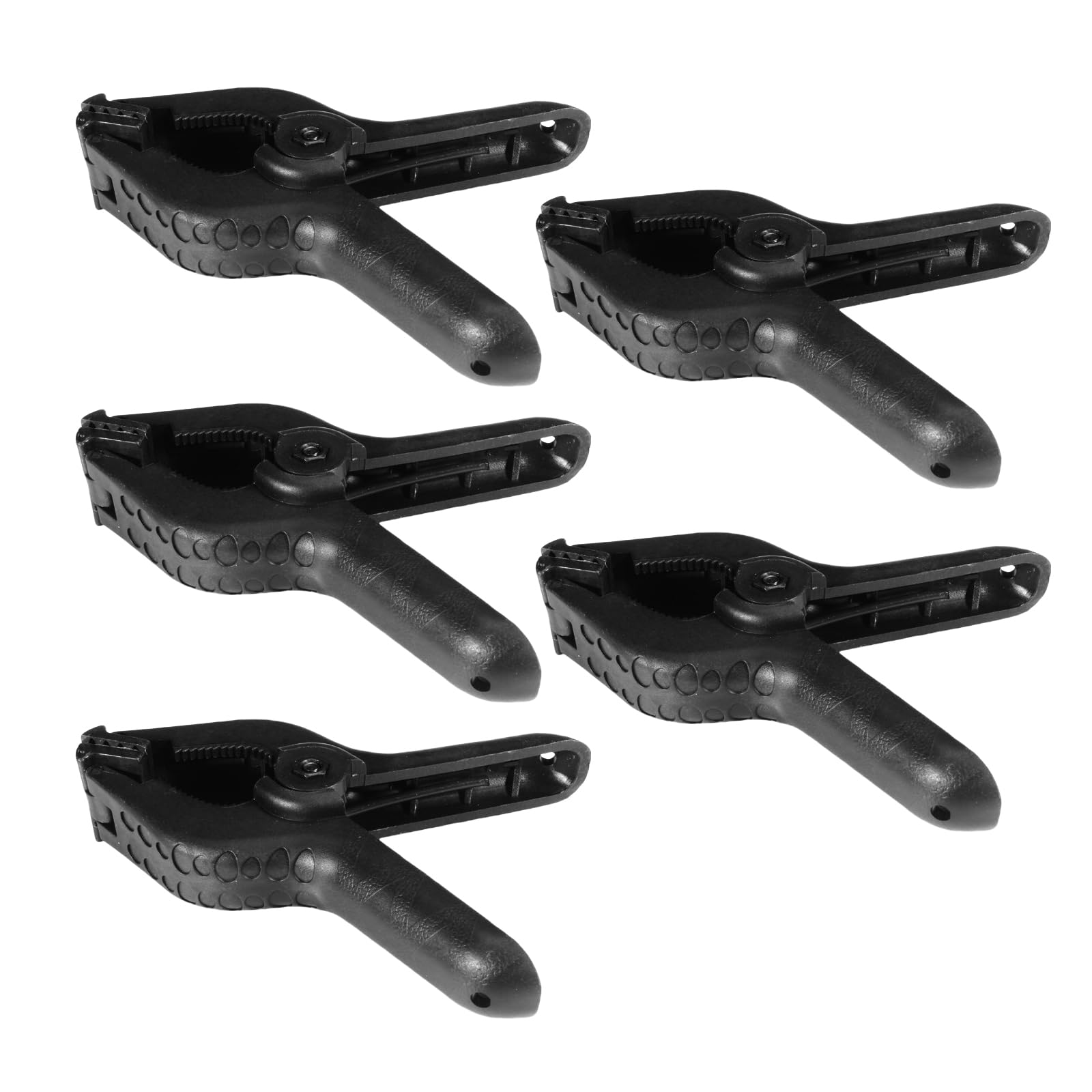 WEISUYUUS Pack of 5pieces Photography Background Clamps Adjustable Clip for Studio and Craft Use with High Strength Spring Designing