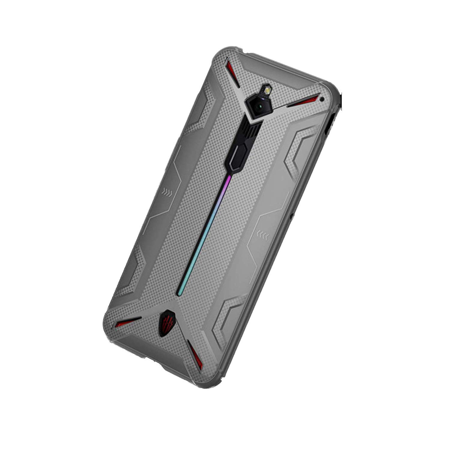 LICHIFIT Shockproof Protective TPU Phone Case for Nubia Red Magic 3 3s Heat Dissipation Cover Protector Skin with Gamepad Slot LCAMCS126GR