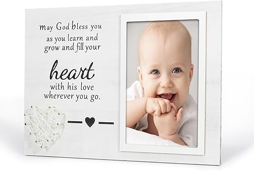 Miniatura 8 de BlissfulAbode Marcos de fotos de bautismo para bebés, marco de recuerdo de bautismo para bebés, marco de bautismo para niños, regalos de bautizo