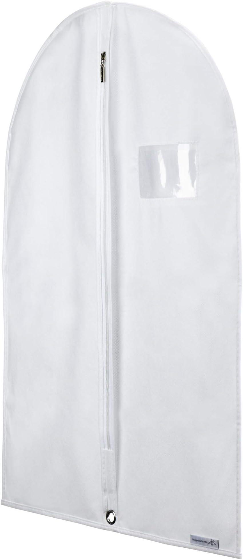 HANGERWORLD Kids Garment Bag, 30inch x 18inch White Breathable Clothes Cover for Baby Toddler and Child