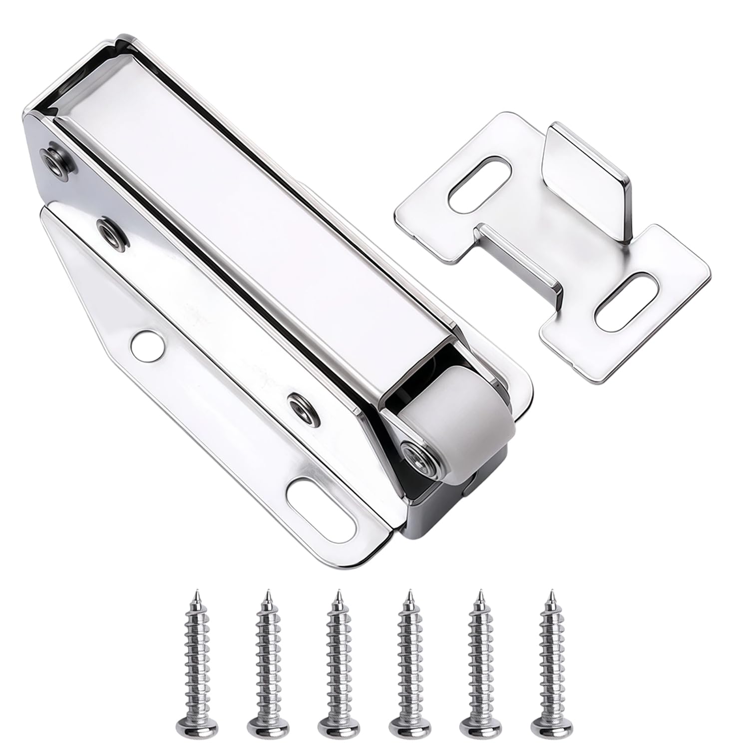 Loft Hatch Catch, Cupboard Push to Open Door Catches with Screws