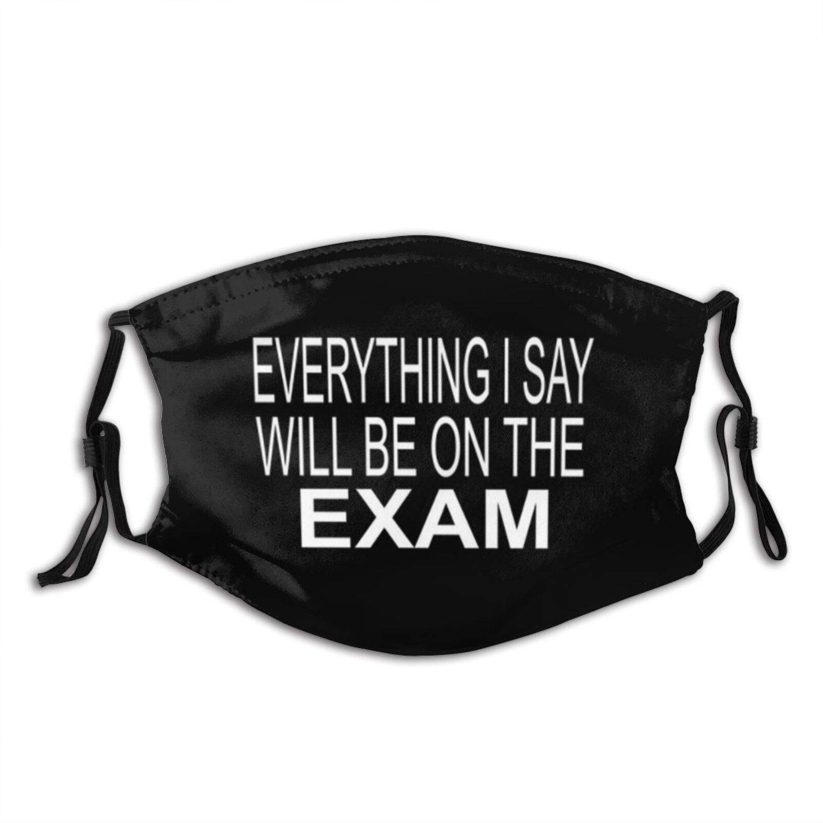 Teacher Love Inspire Face Mask Scarf, Washable Mouth Cover Adult Mask With 2 Filters, For Men & Women