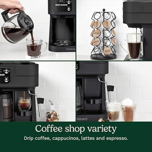 Miniatura 4 de Cuisinart Coffee Center Barista Bar - Cafetera 4 en 1, compatible con cápsulas de una sola porción, cafetera, tres tamaños de preparación,