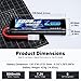 Zeee 7.2V 5000mAh NiMH Battery with Tamiya Plug 6-Cell Rechargeable Battery Pack High Power for RC Car Truck Truggy Buggy Associated HPI Losi Kyosho Tamiya Hobby Models(2 Pack)