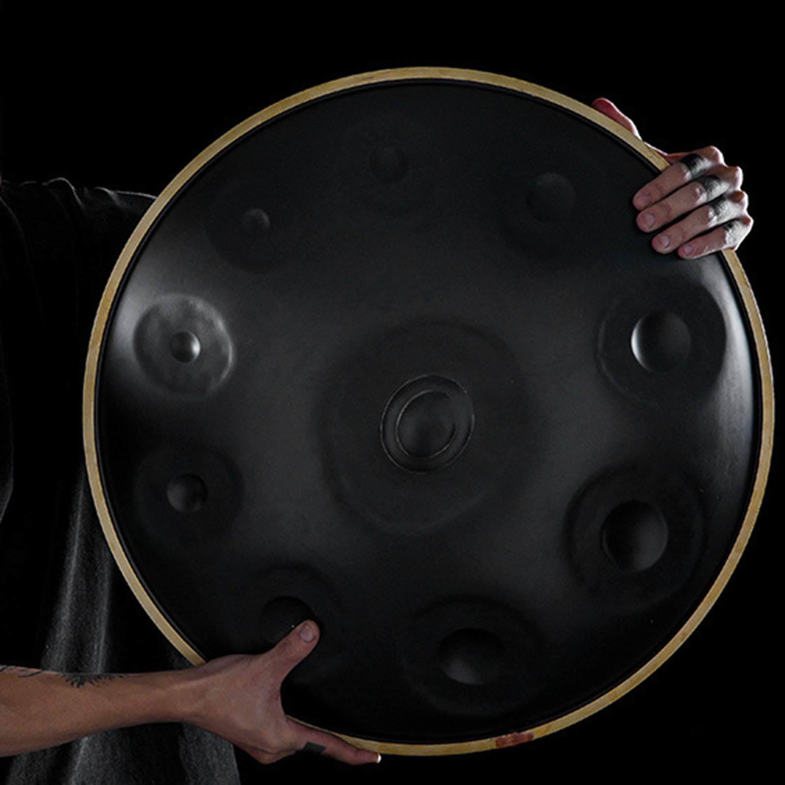 Instrumentos de Tambor Handpan en D Minor 10 Notas 22 Pulgadas Tambor de Lengua Profesional Instrumentos de percusión Tambor de Mano Pan