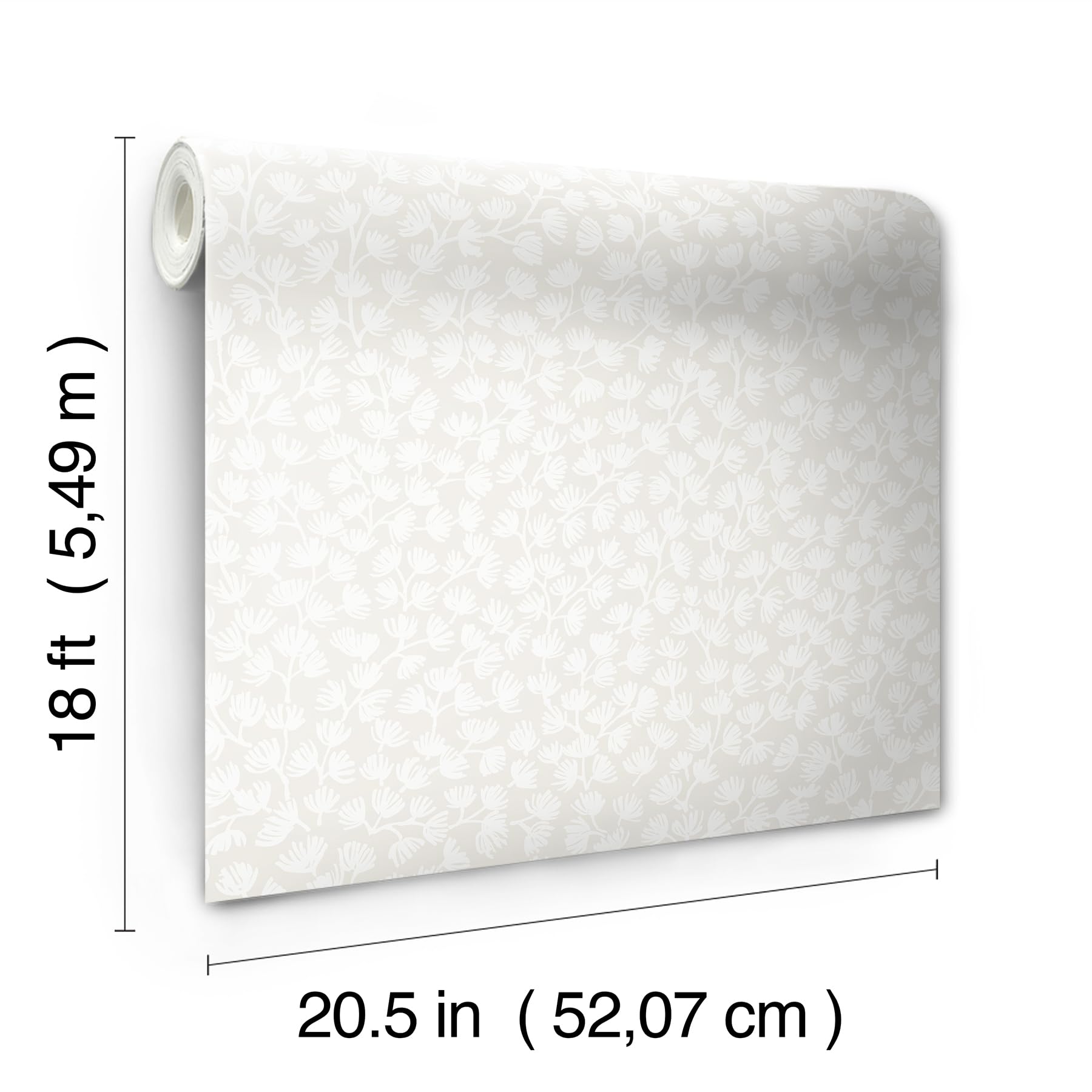 NuWallpaper Papel pintado de madera flotante de helecho marino, SSS6306