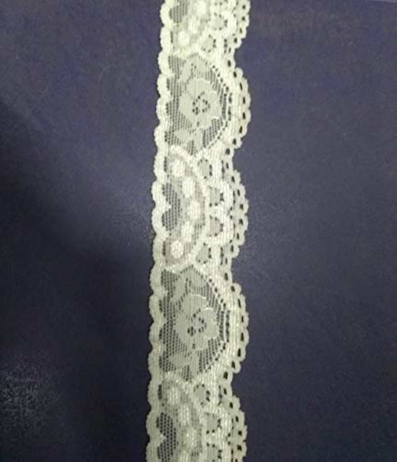 Bhavya Enterprises Off White Cotton Lace, 5 Meter- Used for Trims, Borders, Embroidered Laces, Applique, Fabric lace, Sewing Supplies, Cotton Work lace-image-23