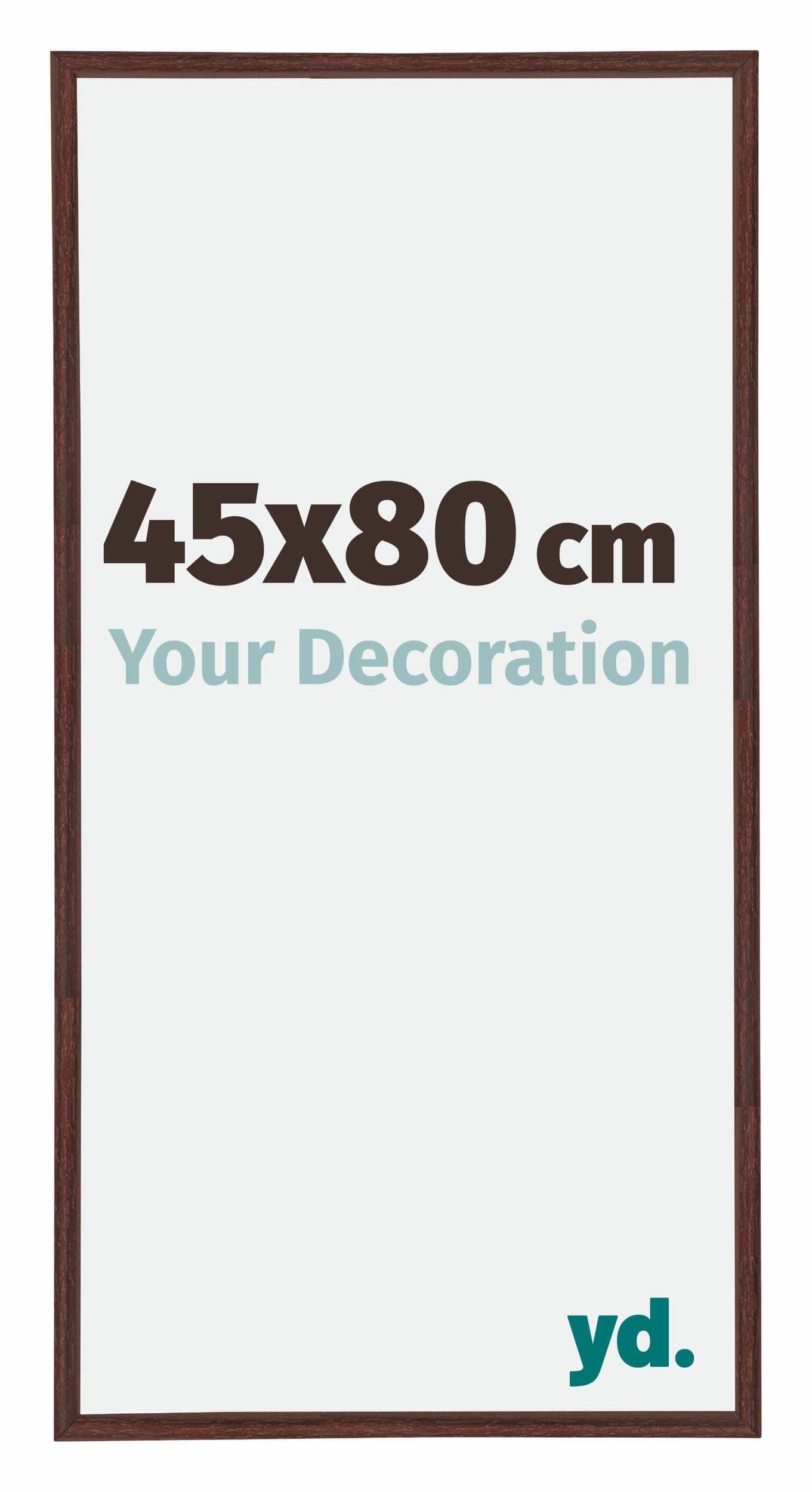 Your Decoration - Picture Frame 45,00x80,00 cm - Brown - UV Resistant Glass Plate - Anti-Reflective -Annecy