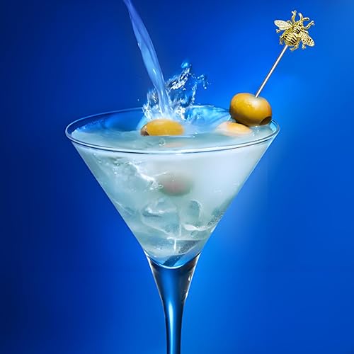 Miniatura 5 de LB-LAIBA Palillos de cóctel de acero inoxidable Martini Olive Picks para Mojitos Bloody Marys Aceitunas Aperitivos Frutas Sándwiches Bebidas
