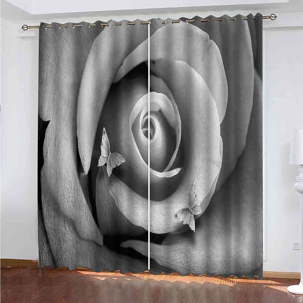 Rideaux occultants de qualite superieure bicolore rose gris 300x270