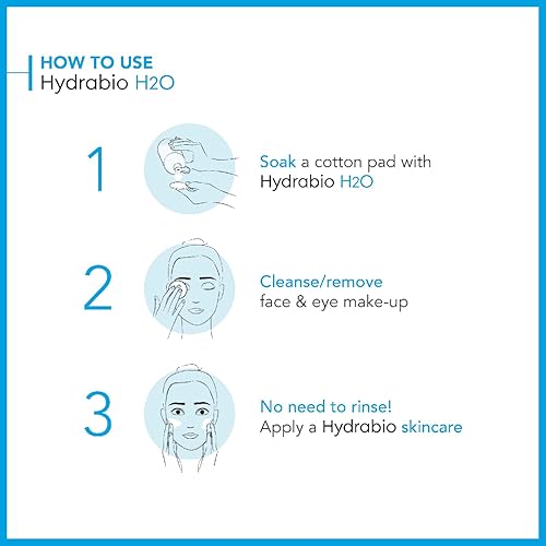 Miniatura 10 de Bioderma - Hydrabio H2O - Agua micelar - Limpiador facial y removedor de maquillaje - Agua limpiadora micelar para piel sensible deshidratada