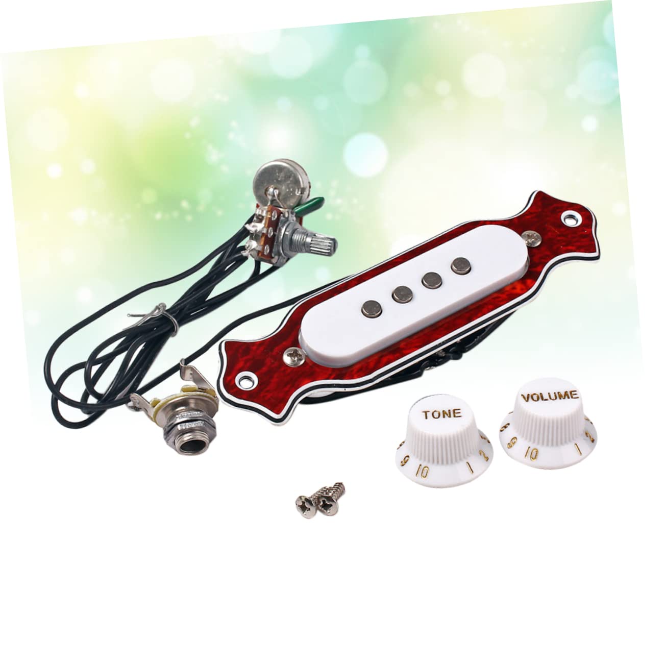 3pezzi Pickup Per Chitarra Acustica Corde Sostituzione Pickup Per Chitarra Box Costruito Metallo e Magneti Leggero e Resistente Compatibile Con Chitarre Acustiche