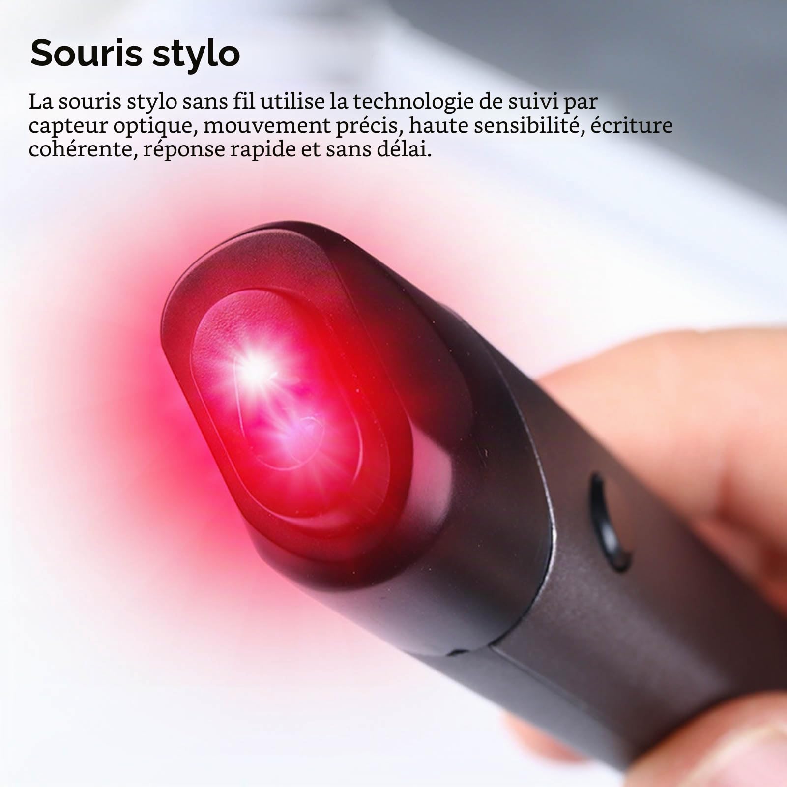 Jectse Souris à Stylet Optique Sans Fil - Mini Souris D'écriture Manuscrite USB 2,4 GHz Pour Ordinateur Portable