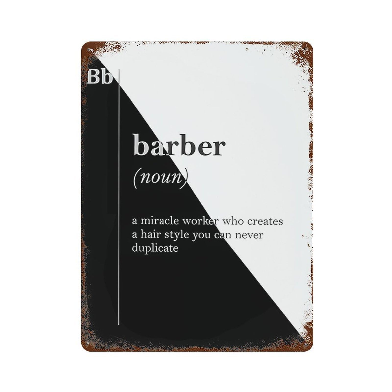 xiaoxiaoshen Barber Definition Wall Decor Art Metal Tin Poster Modern Home Decor Art Home Bar Shop Decorations Vintage Sign 40x30cm