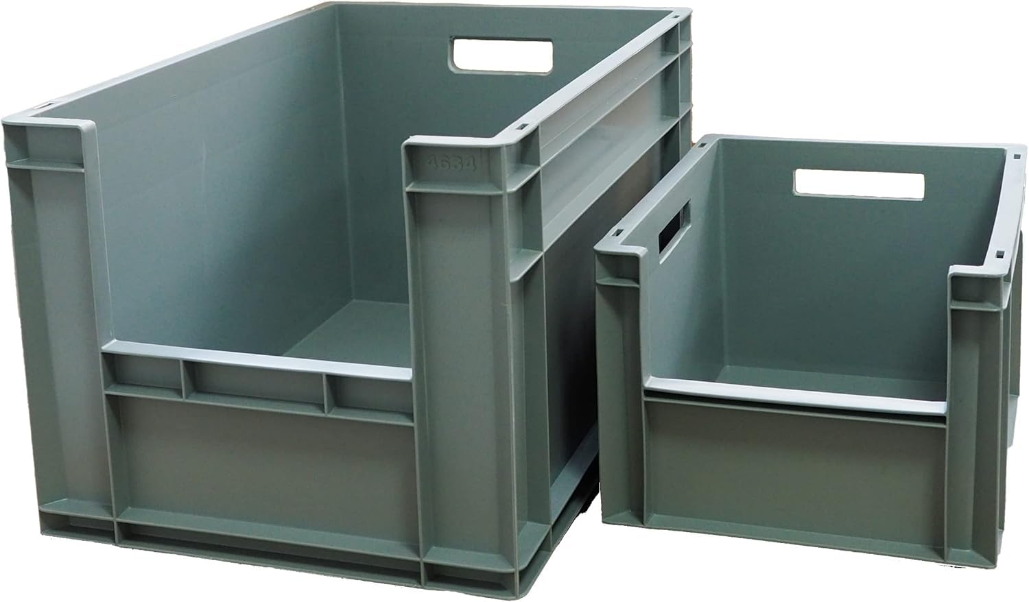 Autorce Blue Standard Euro Industrial Plastic Storage Boxes - Heavy Duty Container Crate (20 Lt - 300 X 400 X 230 Mm, )
