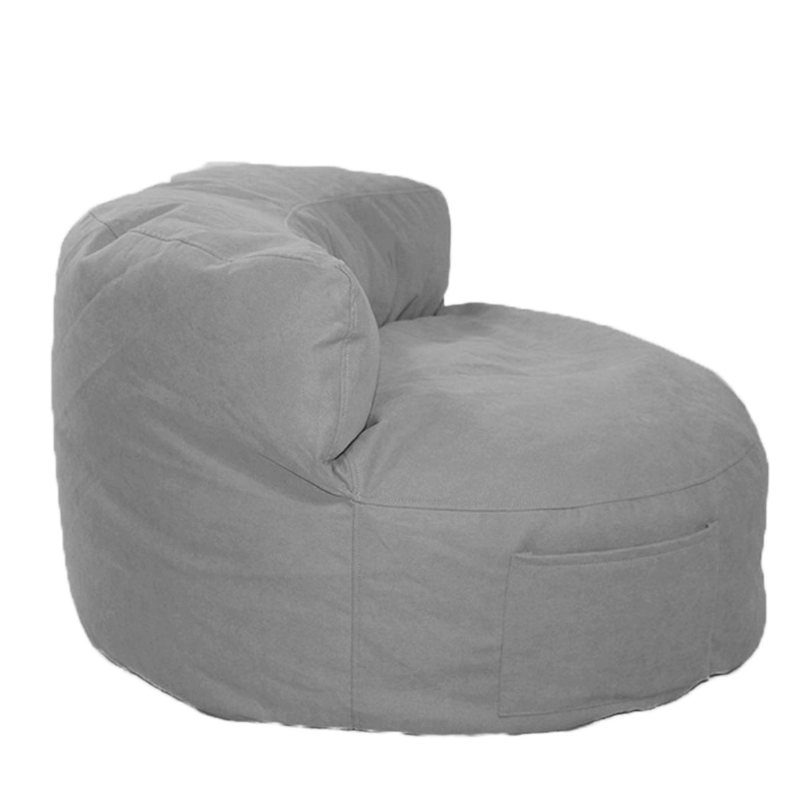 Photo 1 of **USED/SEE NOTES** Bean Bag Cover(No Filler), Carbon Emorized Fabric Beanbag Sofa Chairs , 55x85x35cm,Gray
