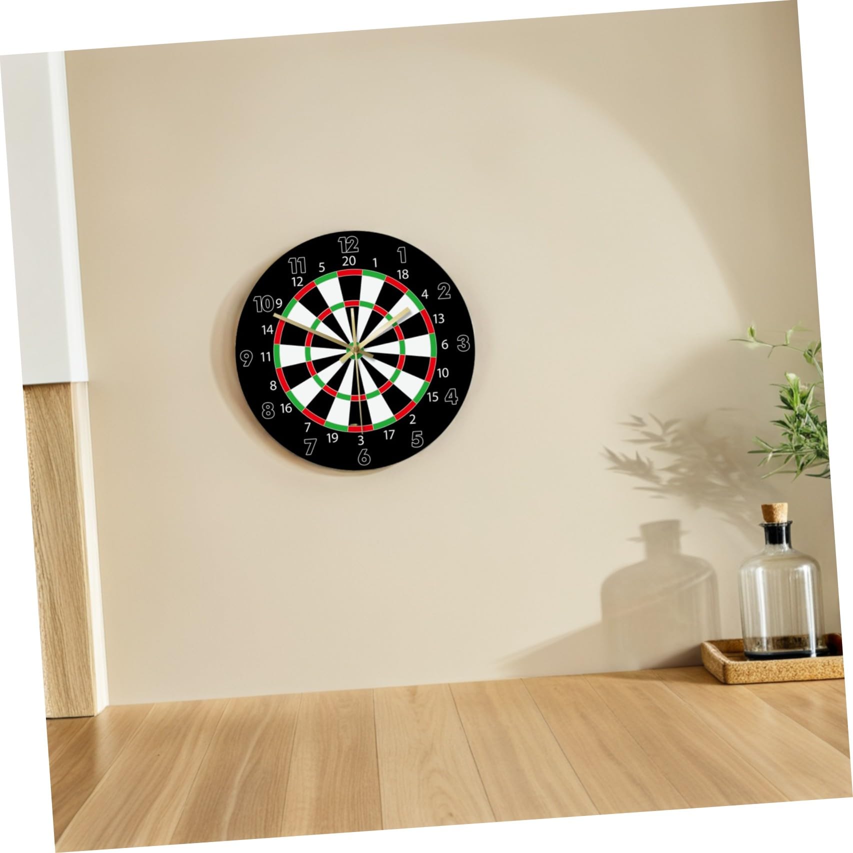 Orologio da Muro Moderno Motivo Freccette in Acrilico Nero, Design Leggero e Creativo per Decorazione Murale in Casa