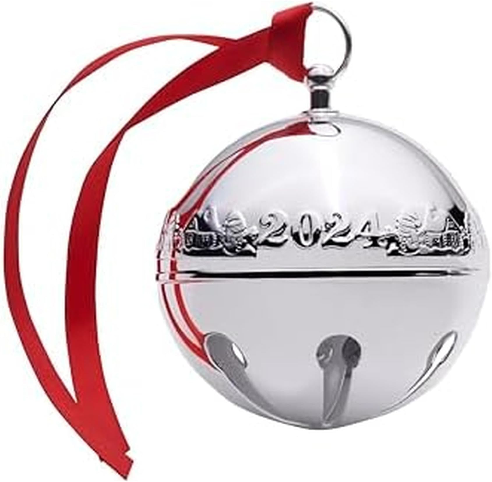 2024 Silver Plated Sleigh Bell Ornament 54th Edition