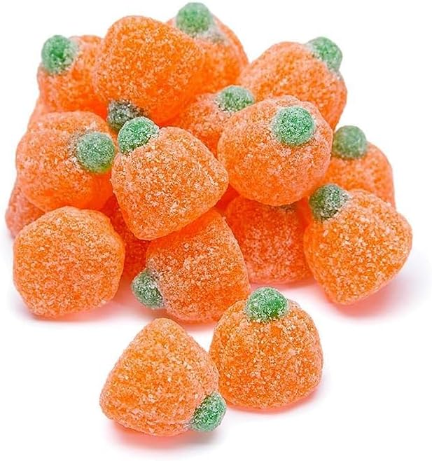 Candy Shop Jelly Pumpkins, Soft and 2 Lb Sweet Candy, Perfect Halloween and Fall Snacks, Orange Pumpkin Shaped Holiday Delights