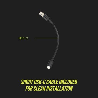 Dongar Dashcam Power Adapter (10-pin Type E) for Select Mazda Vehicles. Compatible with 2017+ CX5, CX9 and More. Connects to Rearview Mirror, Built-in USB Power Source, Easy to Install