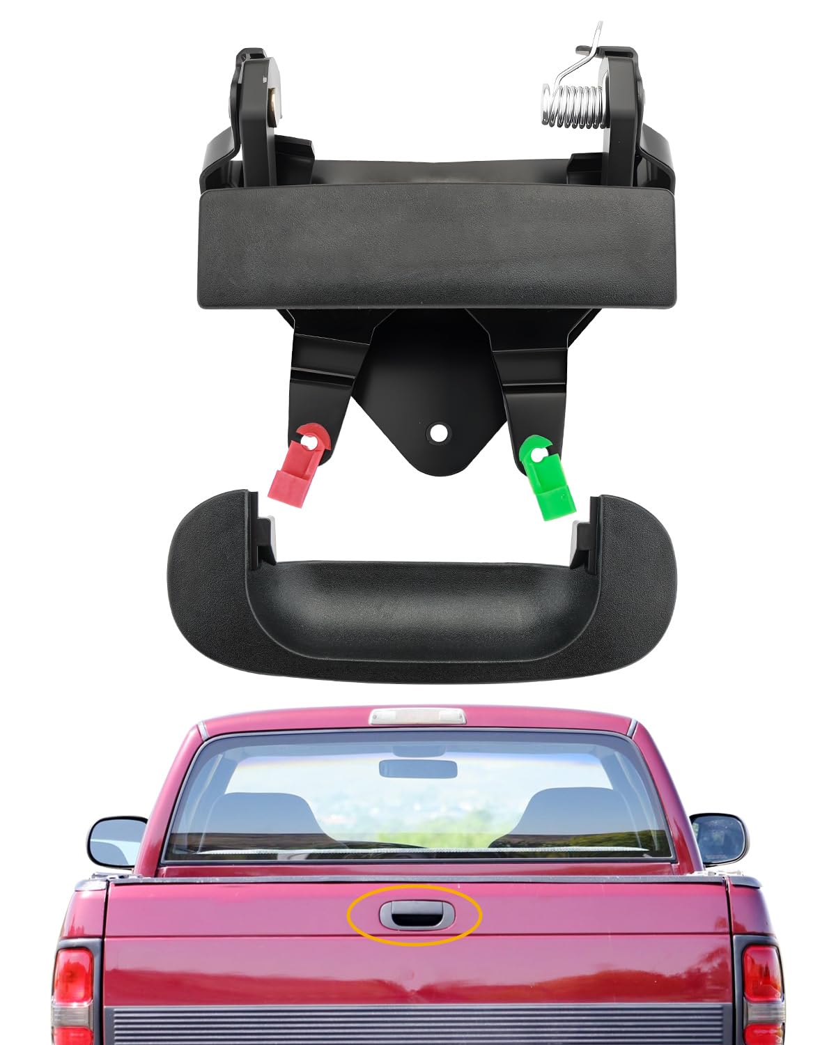 Amazon.com: Tailgate Handle Set, Fit for 1994-2002 Dodge Ram 1500
