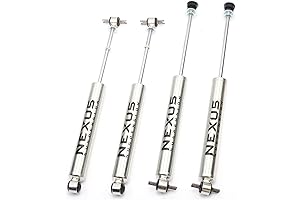 Front and Rear Shock Absorbers Fits Suspension Lift 0-4" Jeep Cherokee XJ...