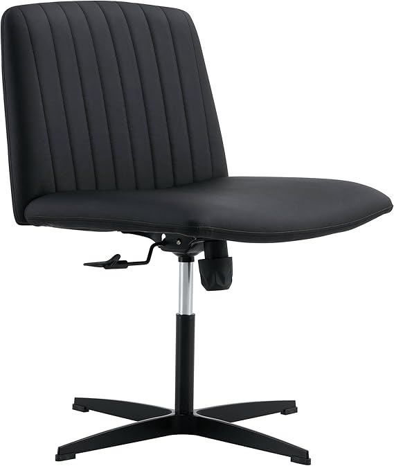 Computer Task Chair, Office Desk Chair, Criss Cross Legged No Wheels