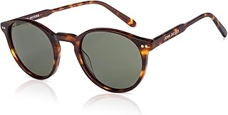 John Jacobs Full Rim Round Stylish &amp; Premium UV Protected Sunglasses | Acetate Lines | Polarized and 100% UV Protected | M...