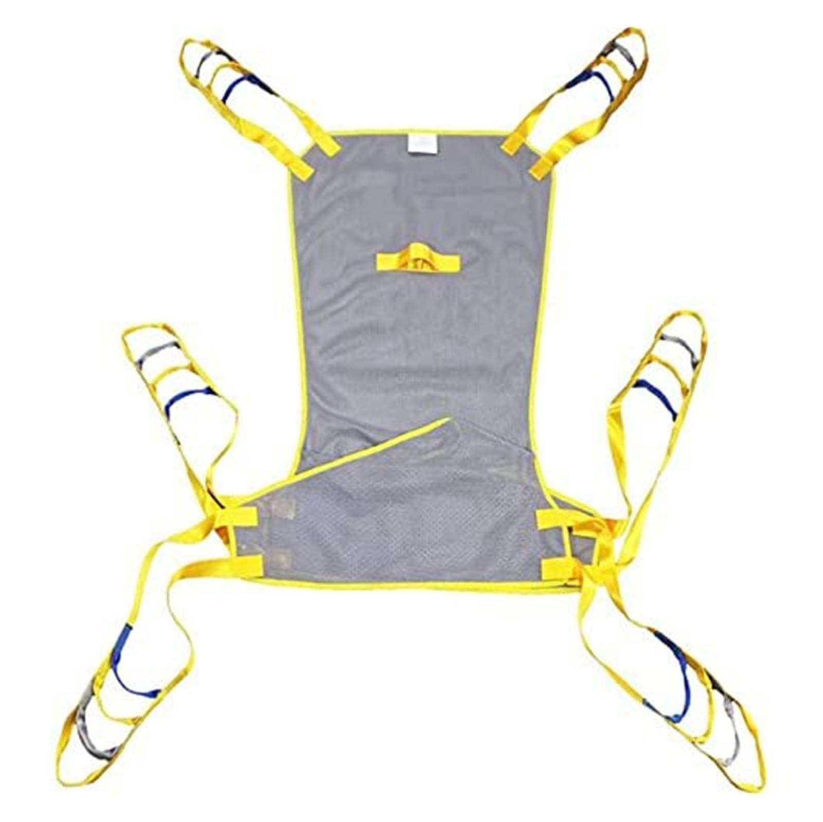 Arnés de transferencia para pacientes: arnés ajustable de 6 puntos, de malla, para todo el cuerpo, con soporte para la cabeza y abertura para ir al baño. Capacidad de 227 kg (500 lb)